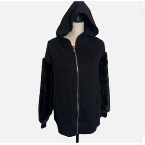 RD Style Black Hooded Jacket